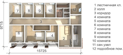 H02 - гостиница с кафе